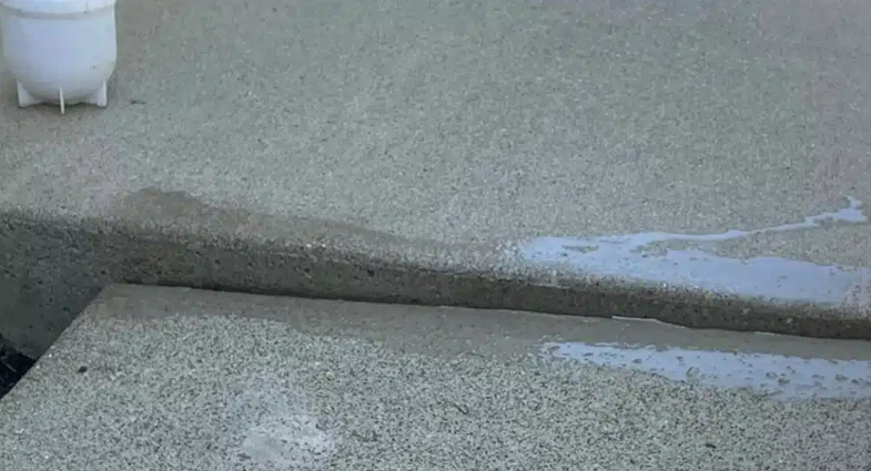 warped slab in basement